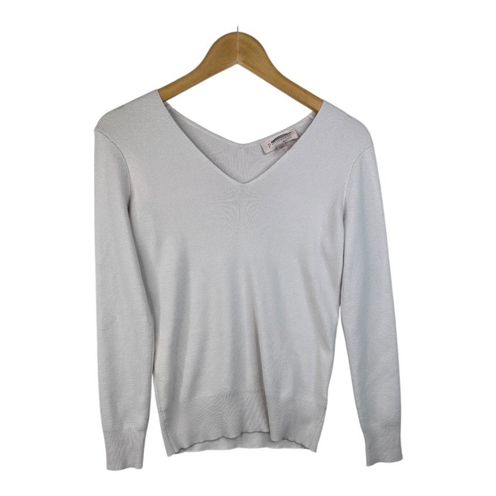 Philosophy Republic Clothing Pink V‎ Neck Sweater Size XS Pink Cream
